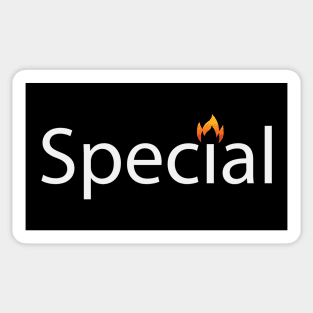 Special being special typographic artwork Sticker